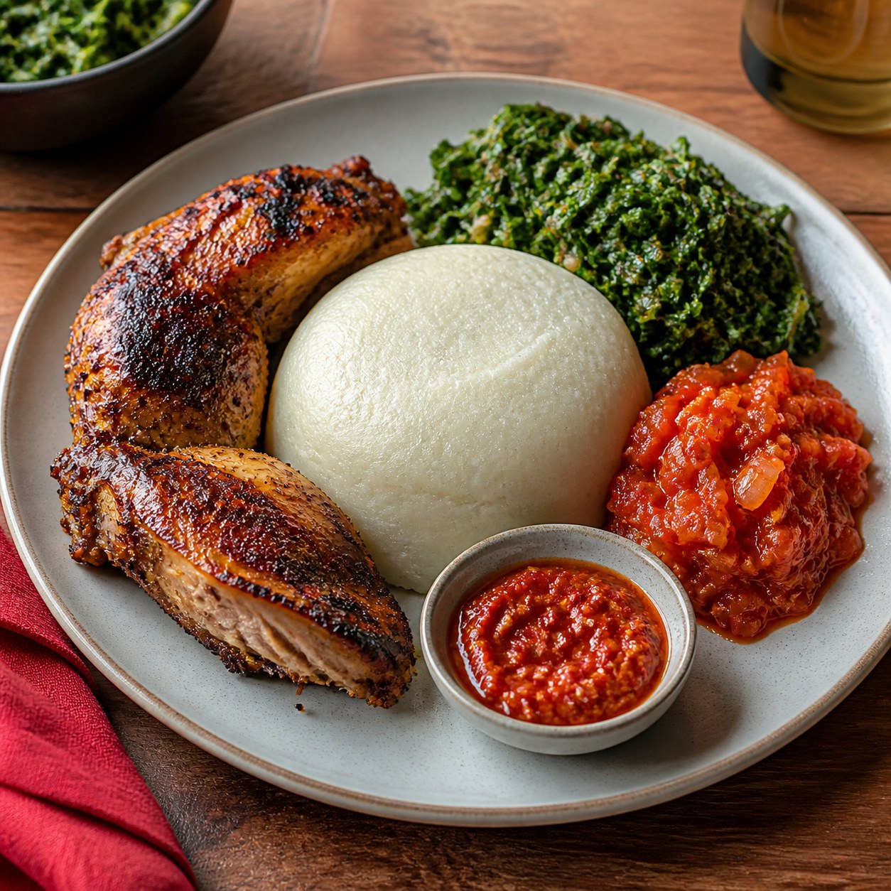 Nshima & Grilled Chicken